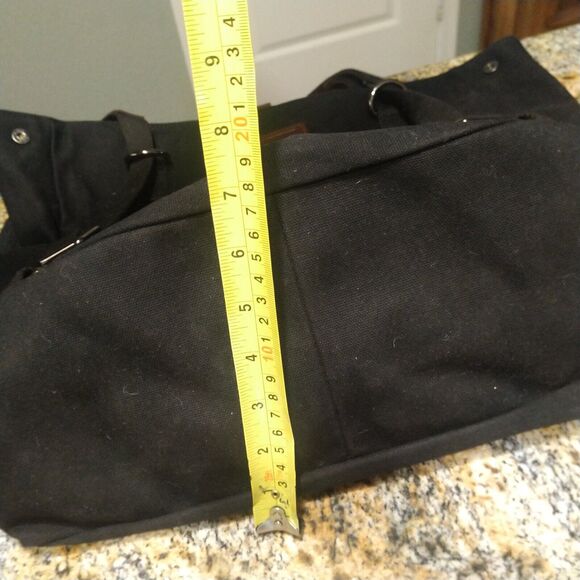 ARCH The Original Arch Bag Black Large Canvas & Leather Bag - Picture 14 of 15